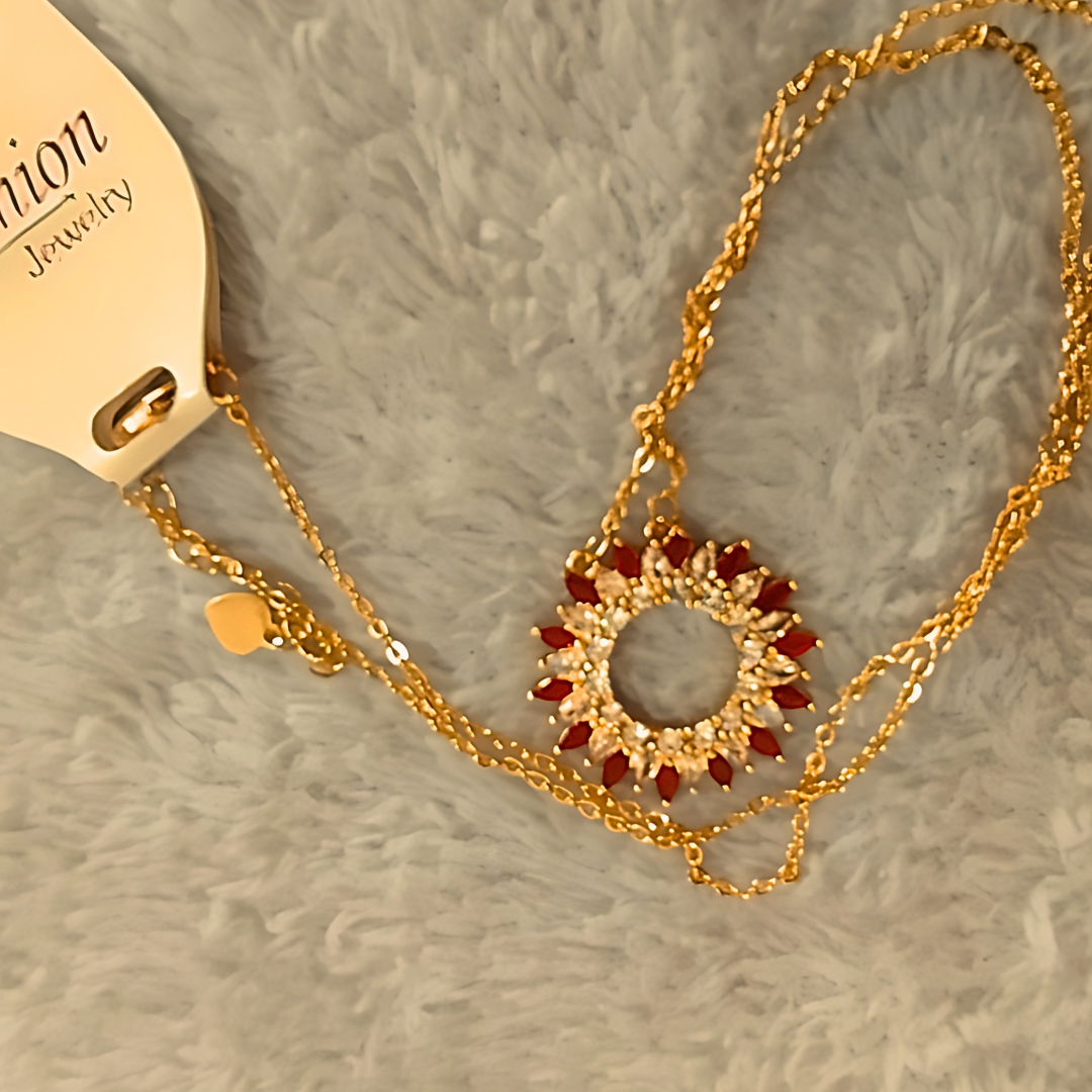 New Beautiful Design Golden Chain Pendant for Women - PK RUSH