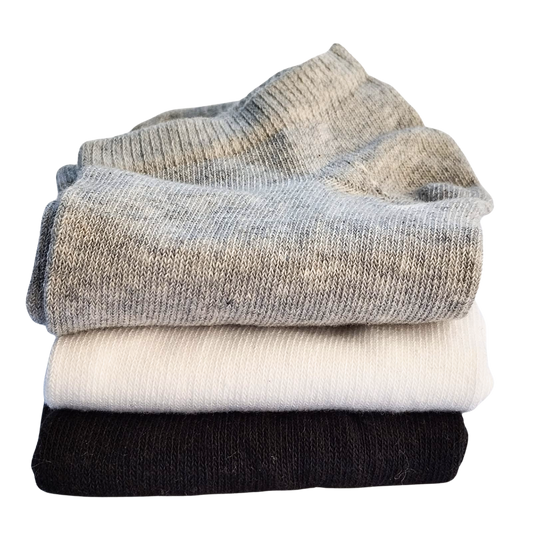 6 Pairs Cotton Ankle Socks for Men - Random Colors - PK RUSH