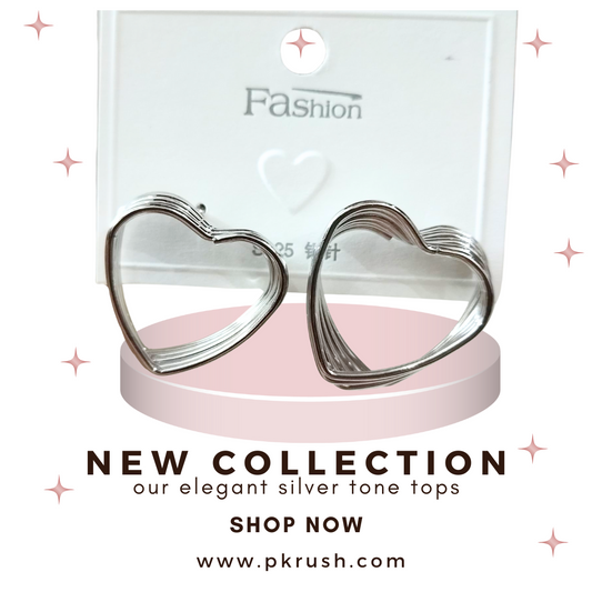 Elegant Silver Studs : Heart Style Perfect for Every Occasion! - PK RUSH
