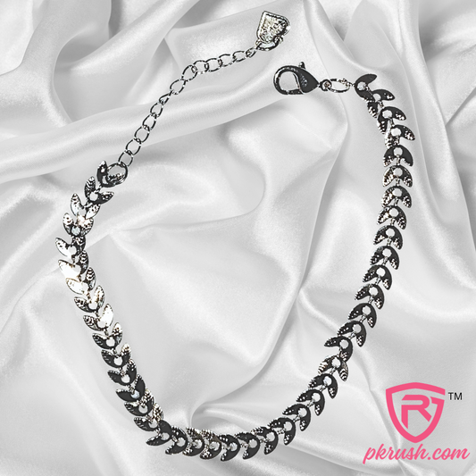 PK RUSH - 2 in 1 Elegant Silver Bracelet and Anklet for Women Girls